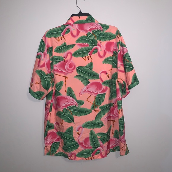 Alvish Men’s Hawaiian Flamingo Shirt XL - Picture 7 of 12